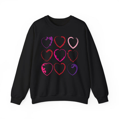 Nine Hearts Valentine's Day Sweatshirt
