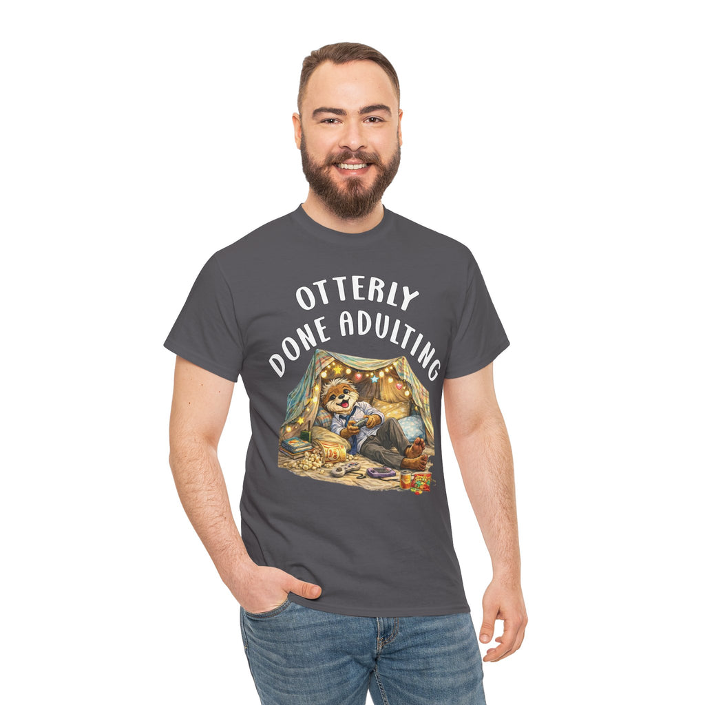 "Otterly Done Adulting" Dad Tee - Otter Series