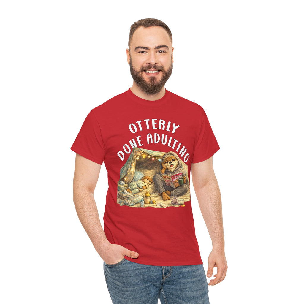 "Otterly Done Adulting" Mom Tee - Otter Series
