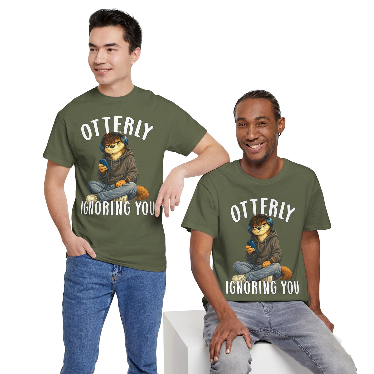 "Otterly Ignoring You" Teen Boy Tee - Otter Series