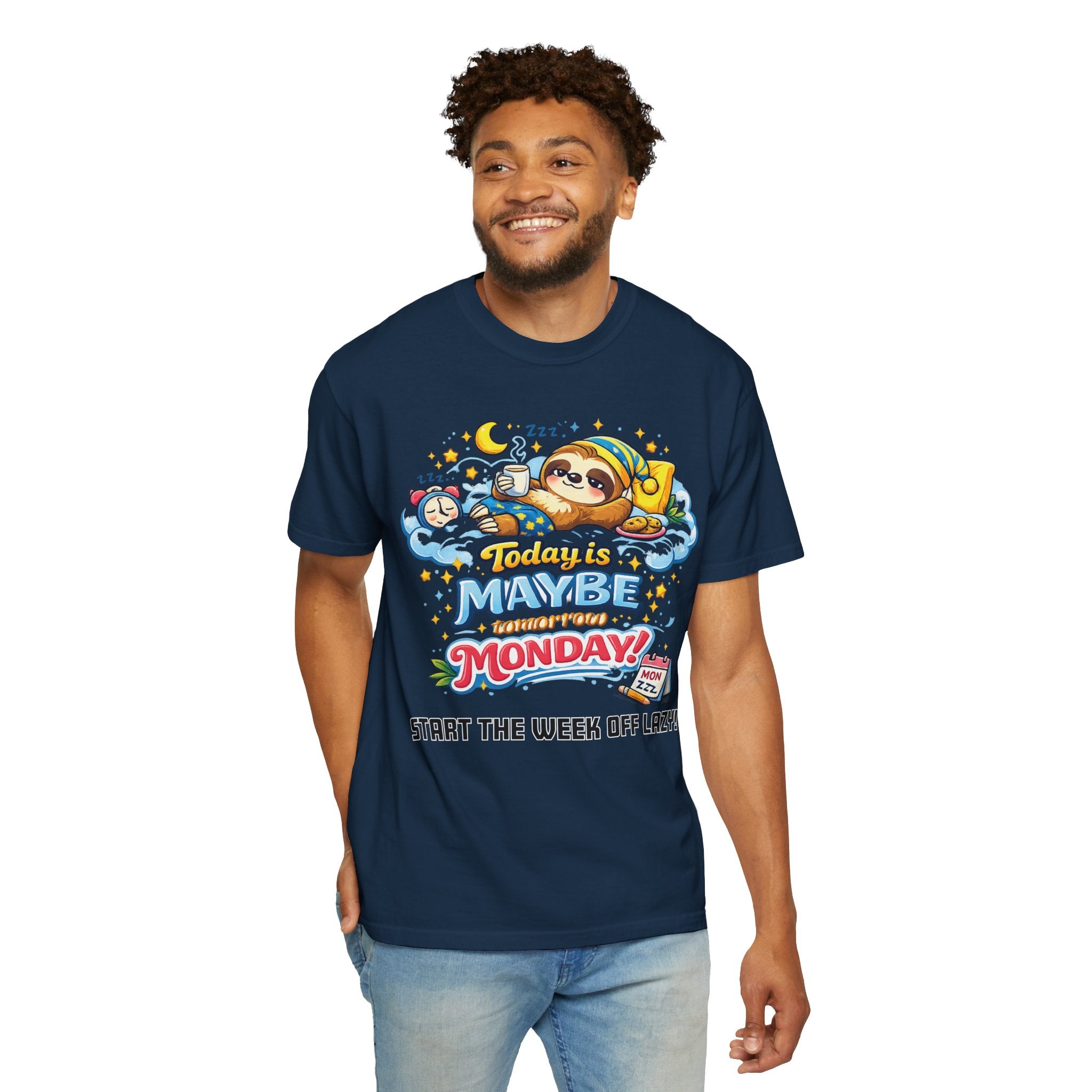 Monday - Procrastination Sloth Series T-shirt