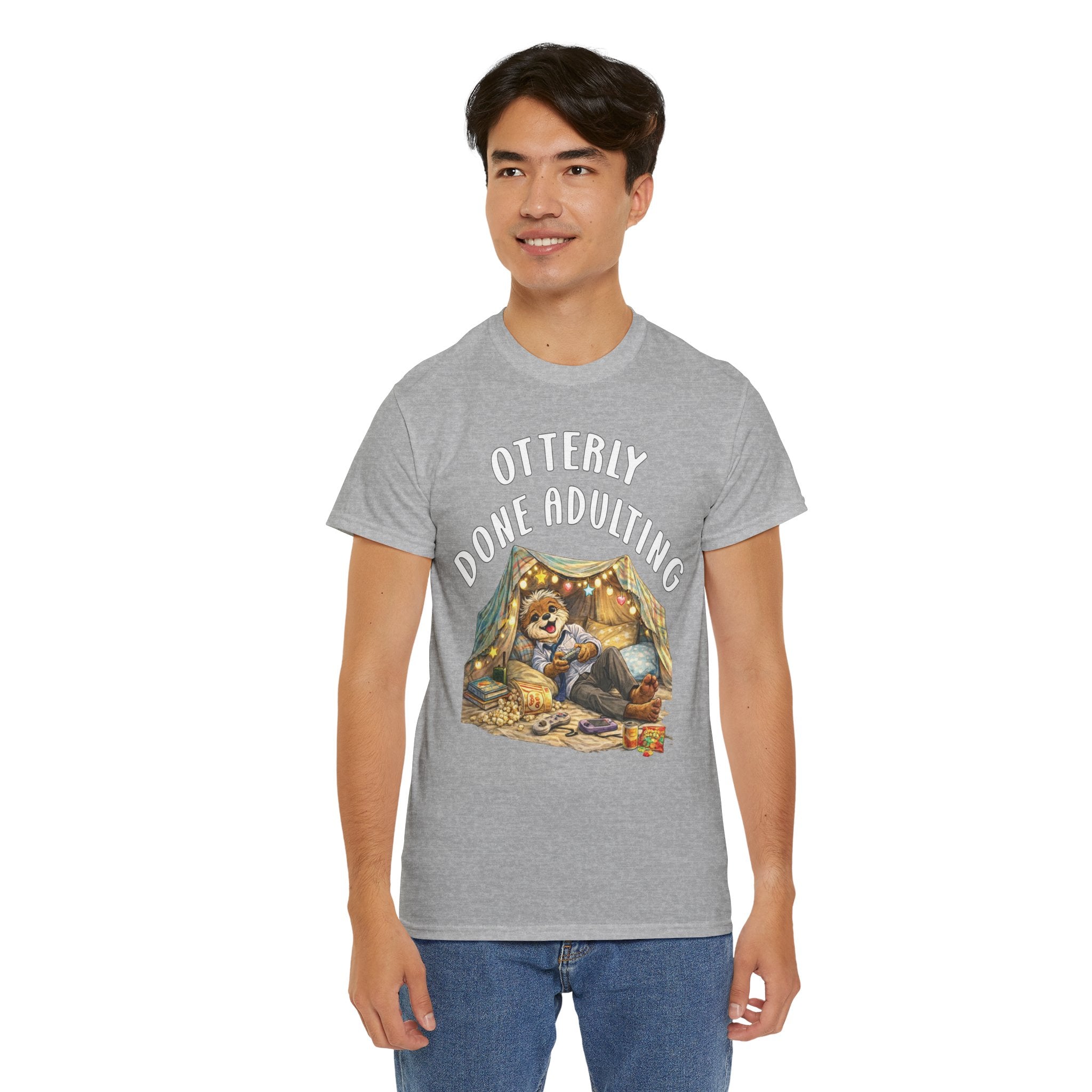 "Otterly Done Adulting" Dad Tee - Otter Series