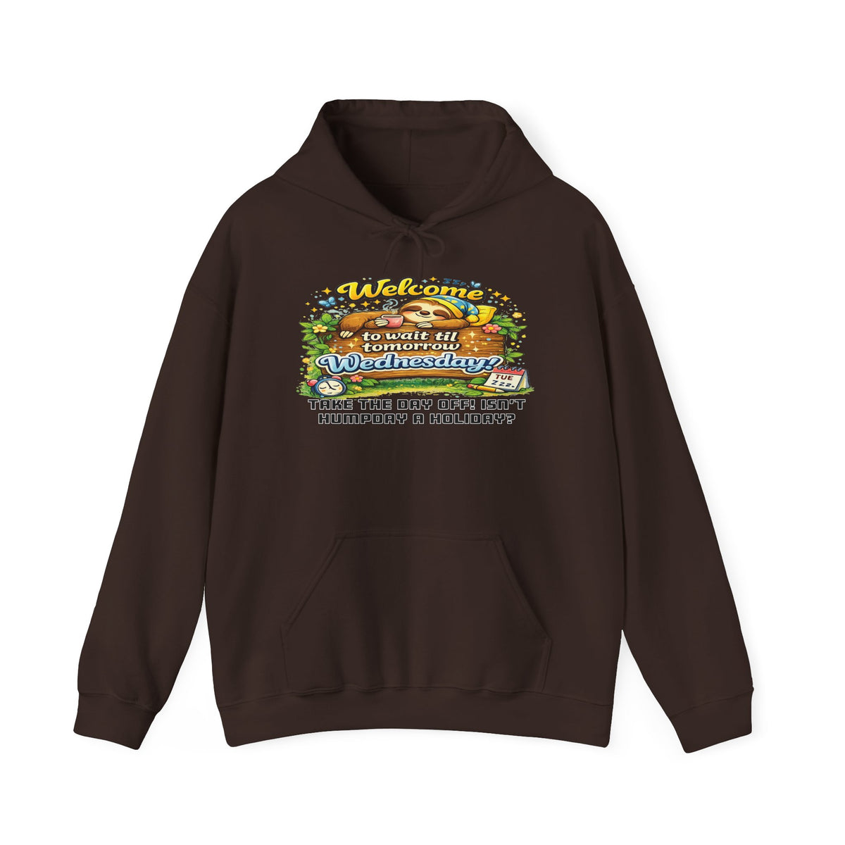 Wednesday - Procrastination Sloth Series Hoodie