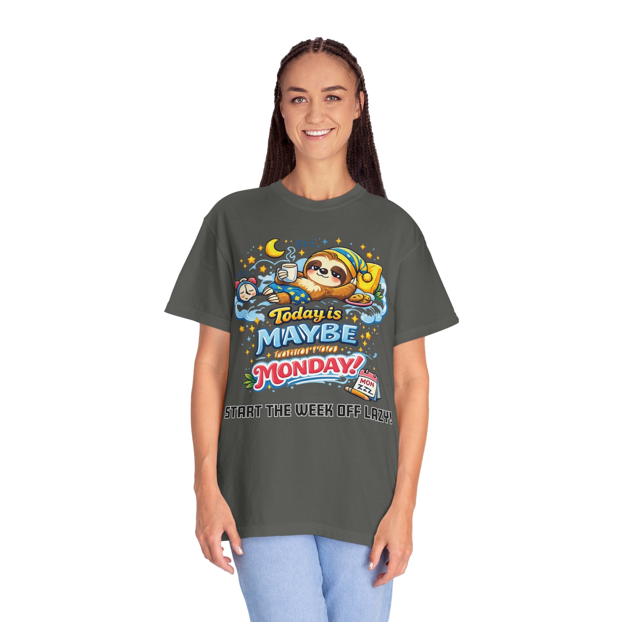 Monday - Procrastination Sloth Series T-shirt