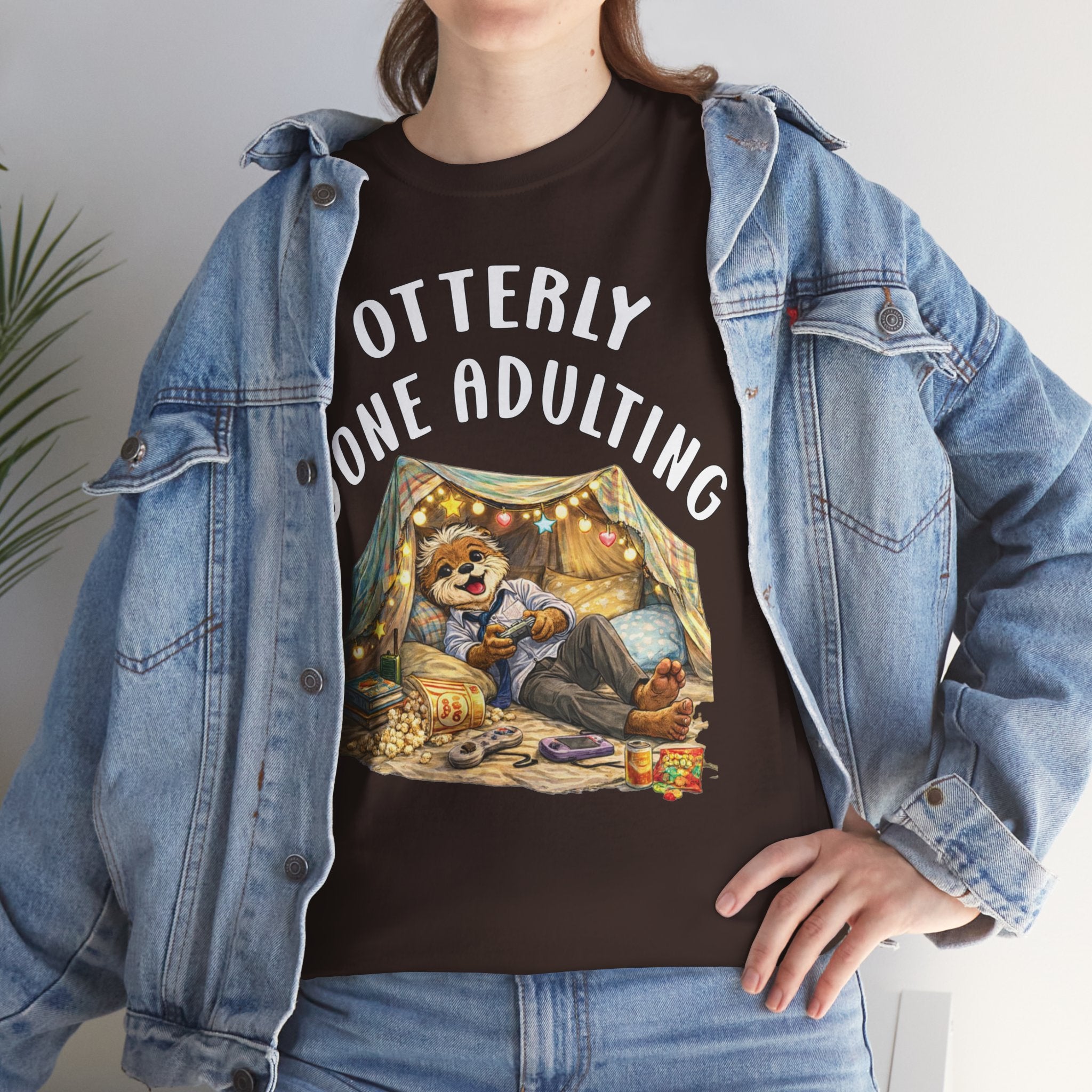 "Otterly Done Adulting" Dad Tee - Otter Series