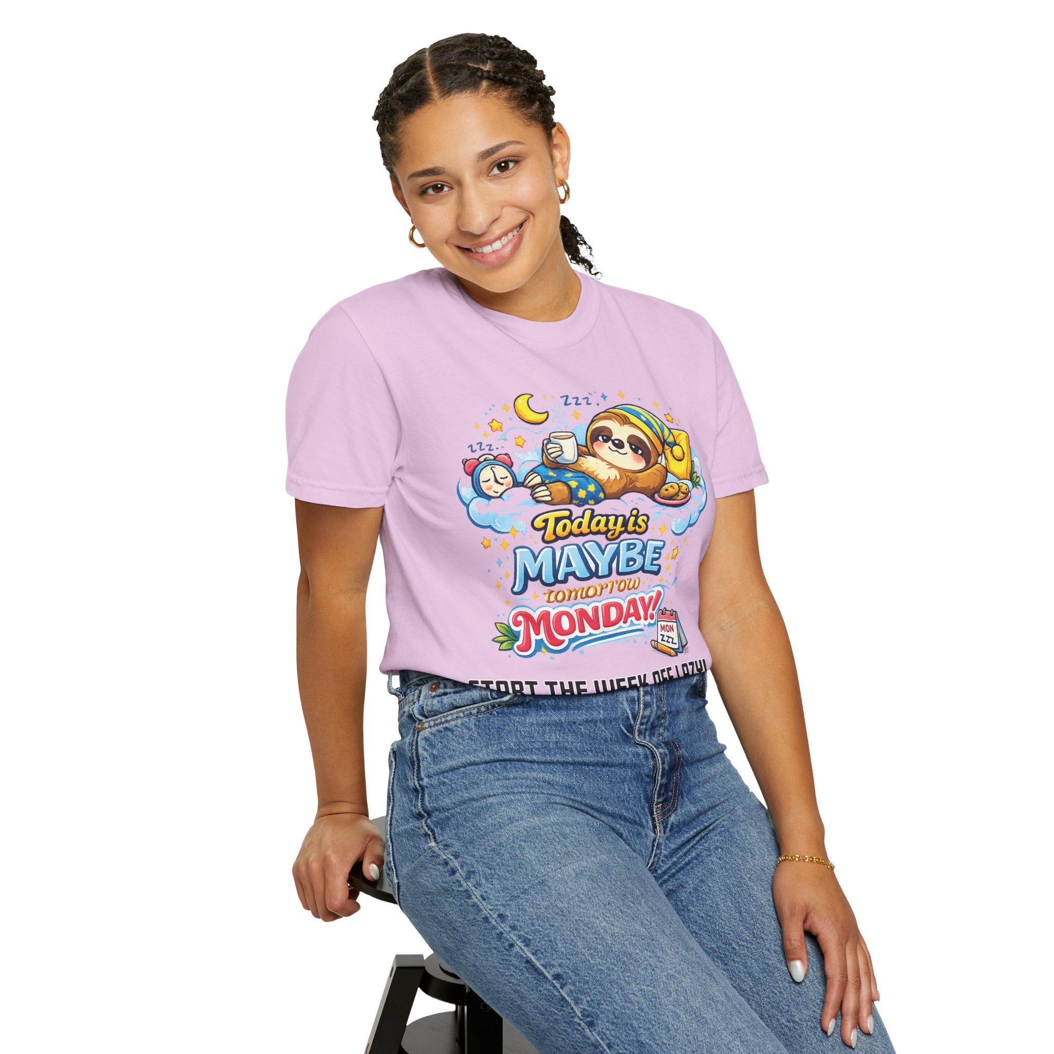 Monday - Procrastination Sloth Series T-shirt