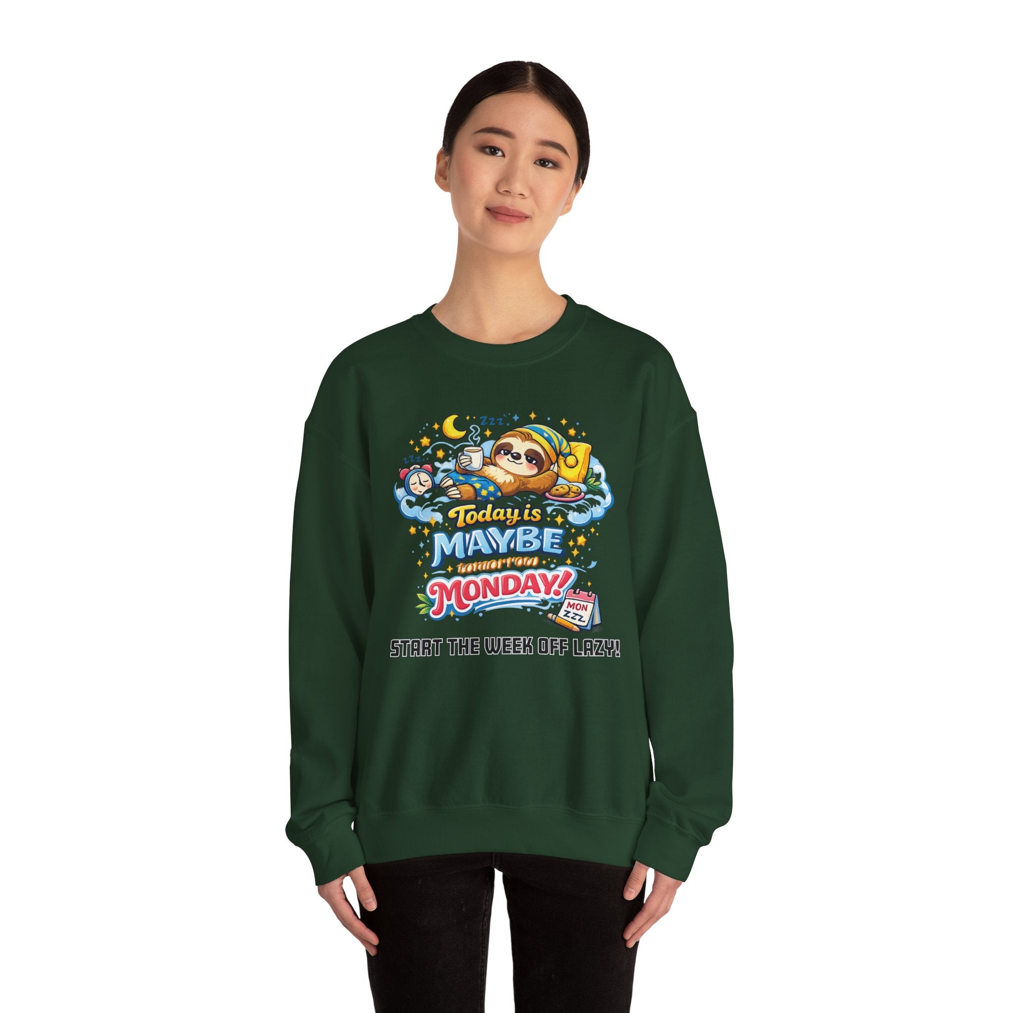 Monday - Procrastination Sloth Series Sweatshirt