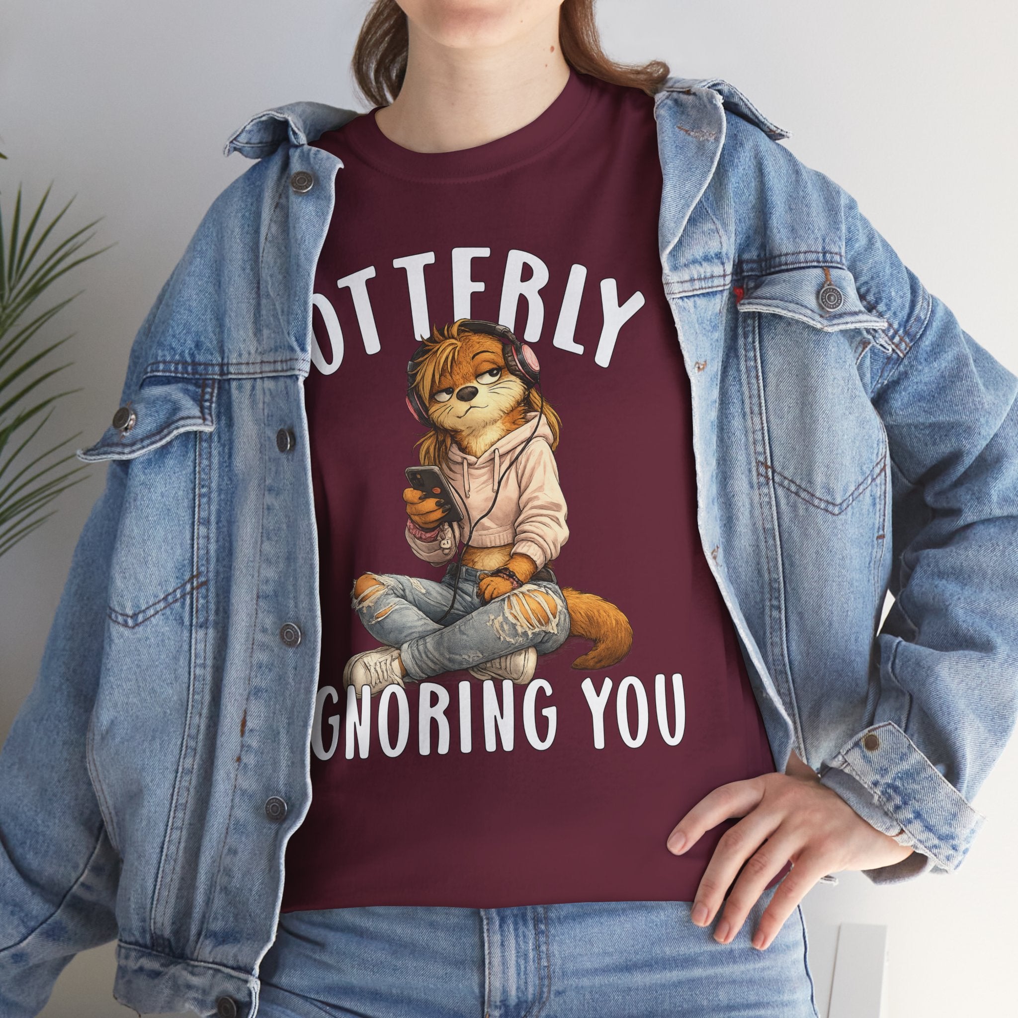 "Otterly Ignoring You" TeenGirl Tee - Otter Series