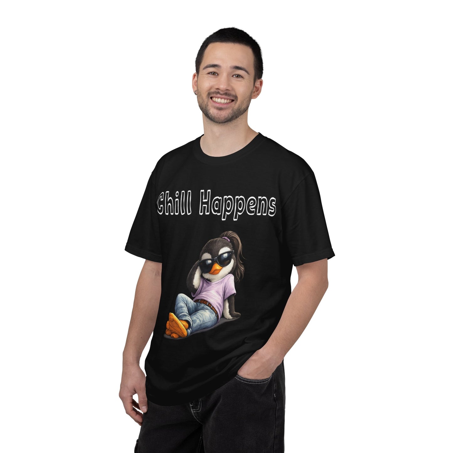 "Chill Happens" T-shirt Penguin Series