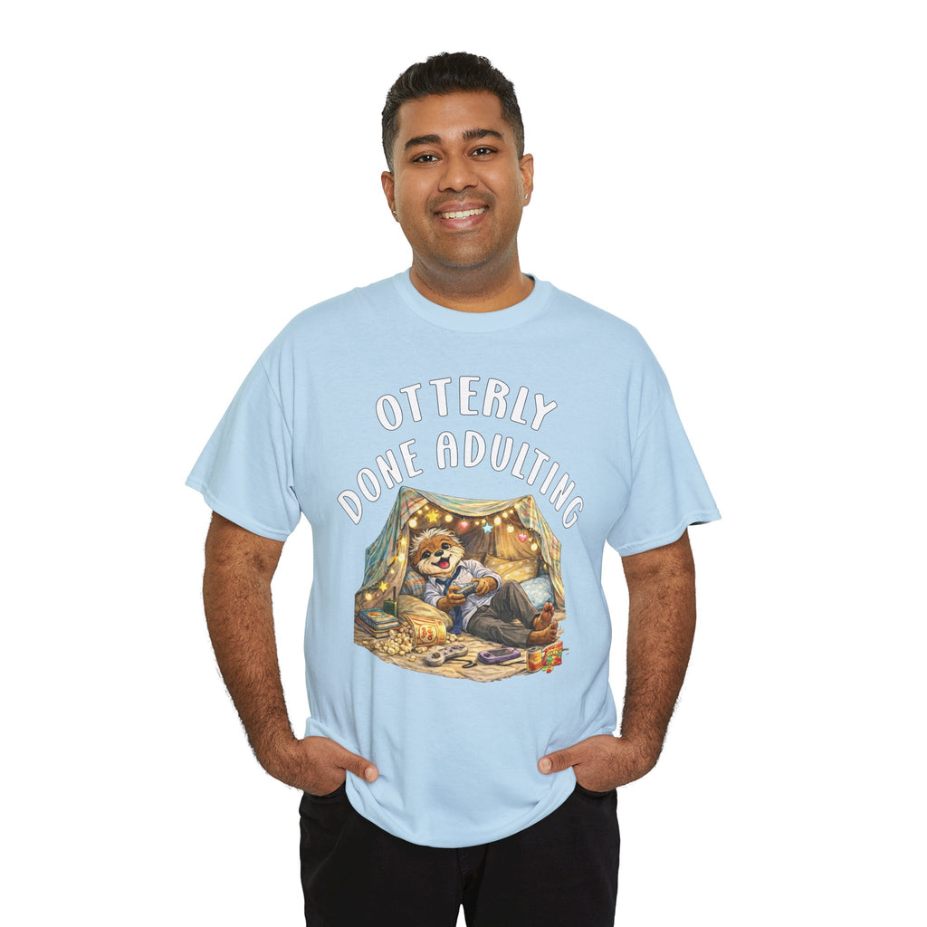 "Otterly Done Adulting" Dad Tee - Otter Series
