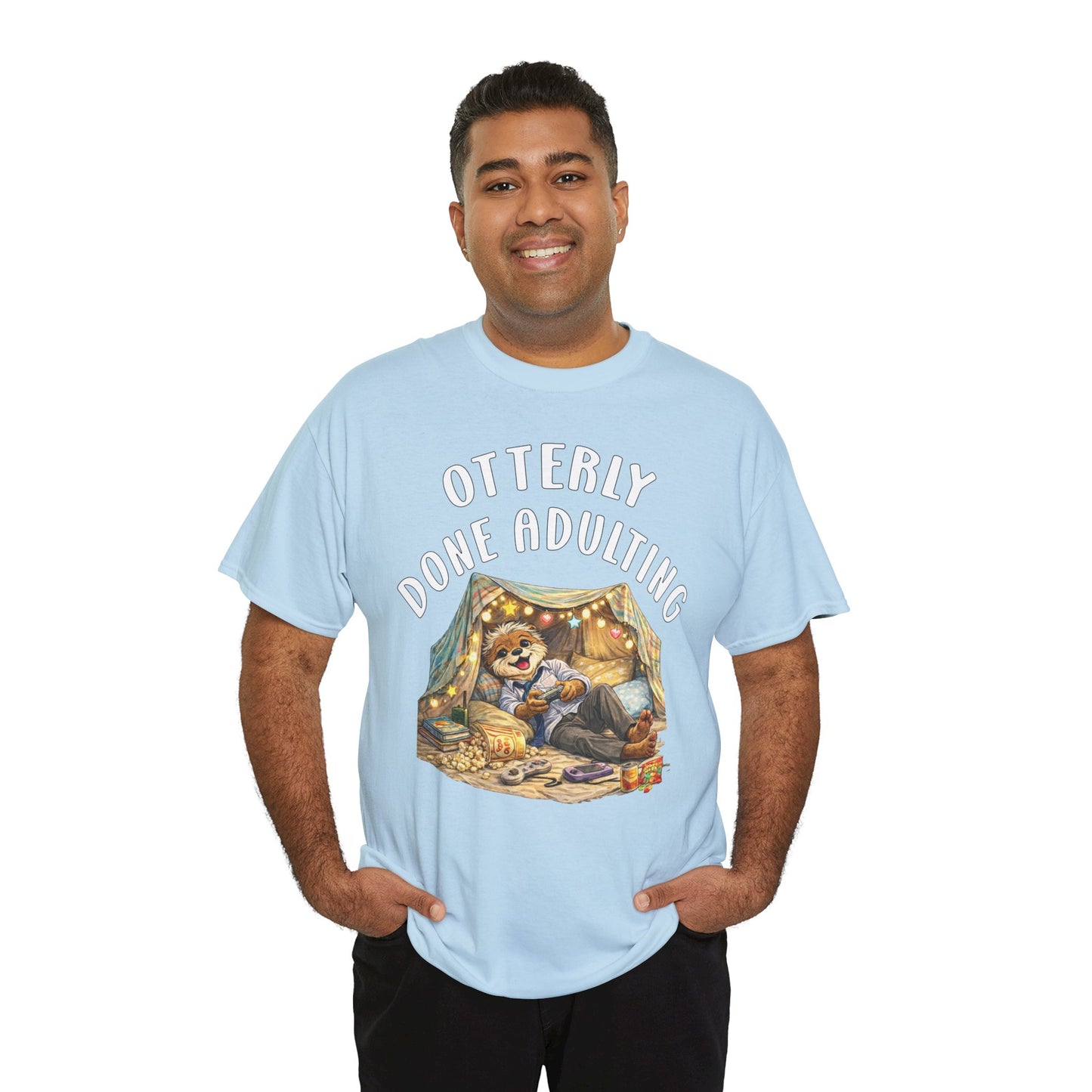 "Otterly Done Adulting" Dad Tee - Otter Series
