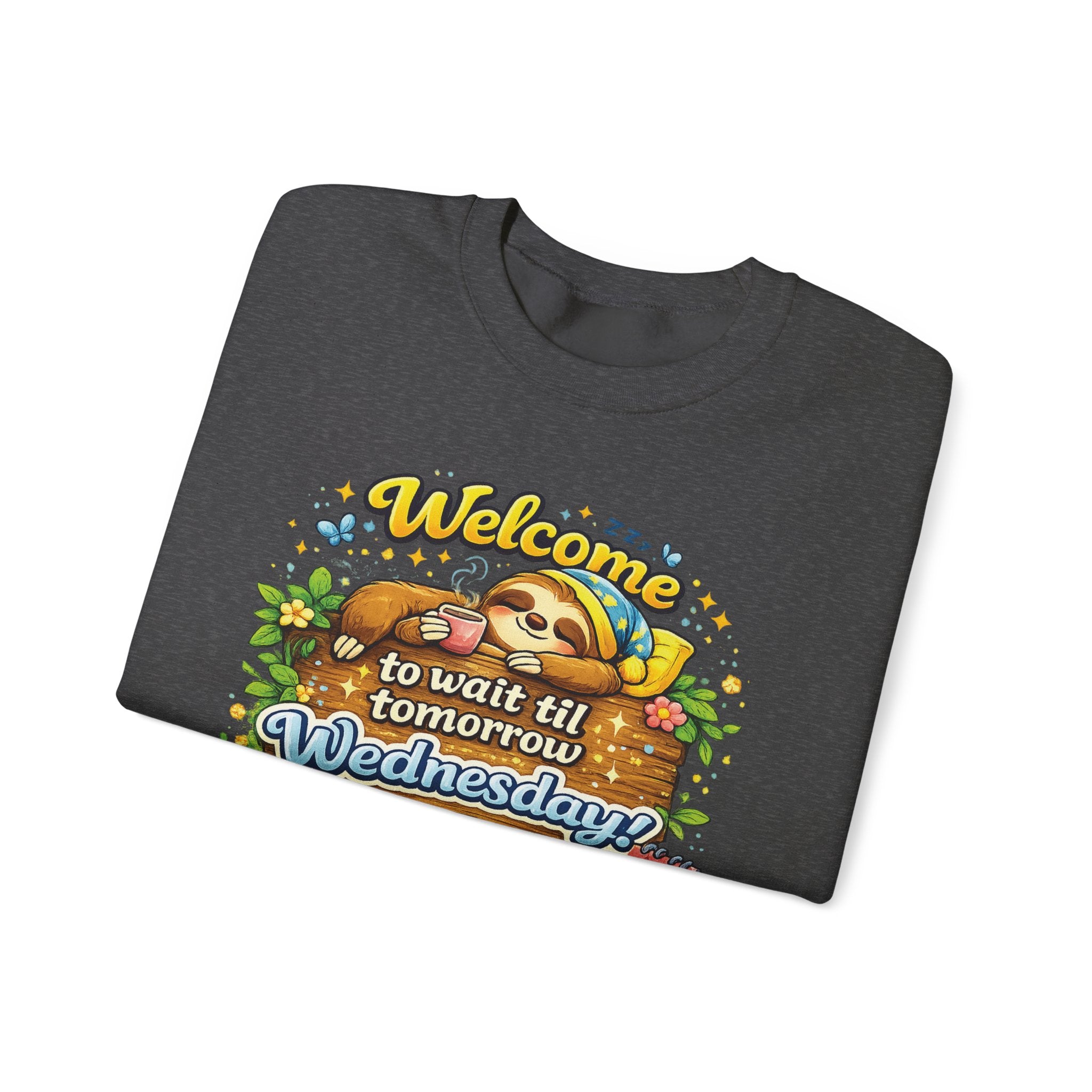 Wednesday - Procrastination Sloth Series Sweatshirt