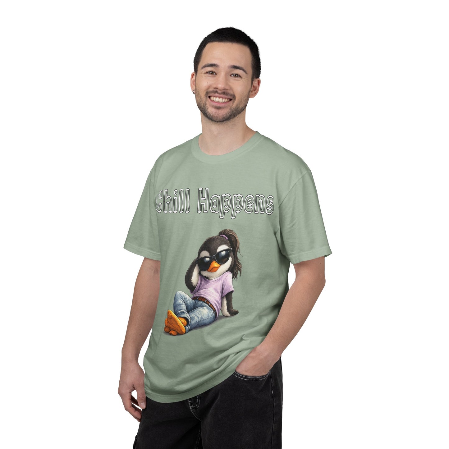 "Chill Happens" T-shirt Penguin Series