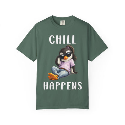 Chill Happens Girl T-shirt - Penguin Series