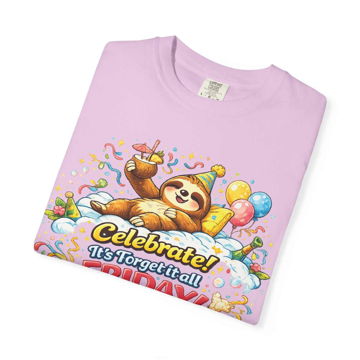 Friday - Procrastination Sloth Series T-shirt