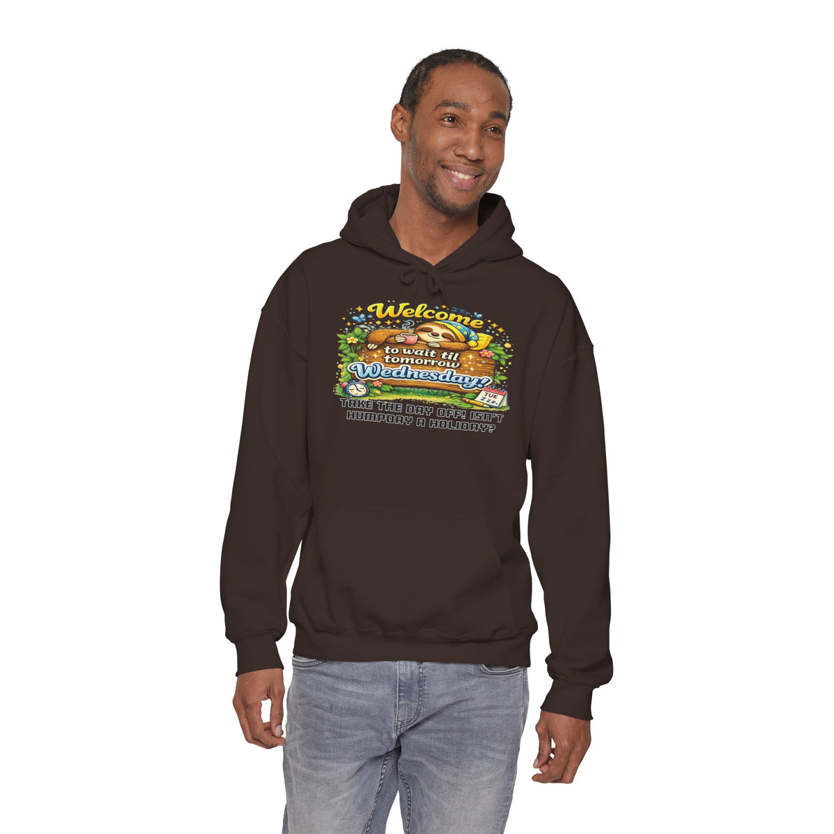 Wednesday - Procrastination Sloth Series Hoodie