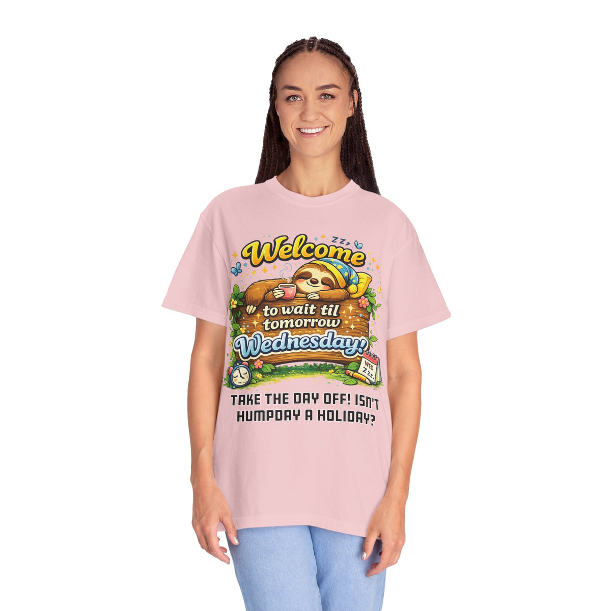 Wednesday - Procrastination Sloth Series T-shirt