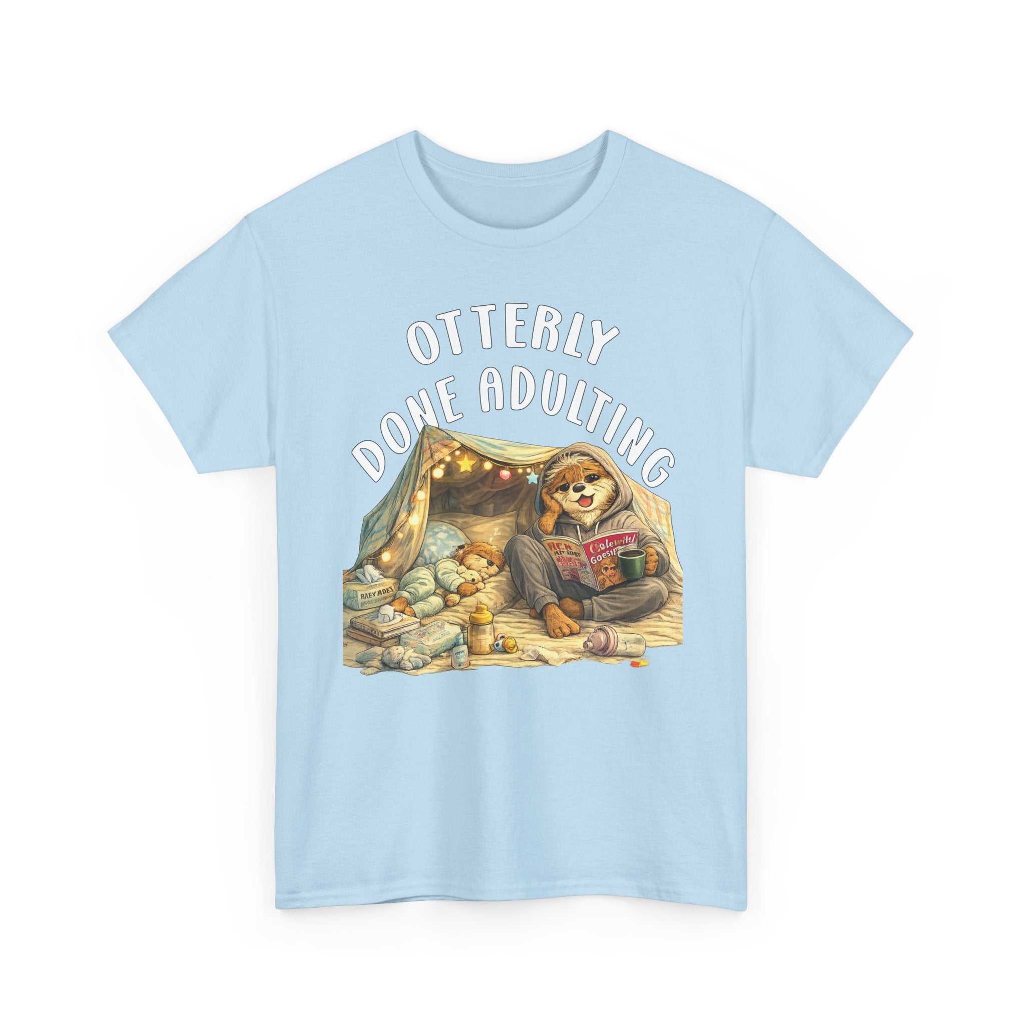 "Otterly Done Adulting" Mom Tee - Otter Series