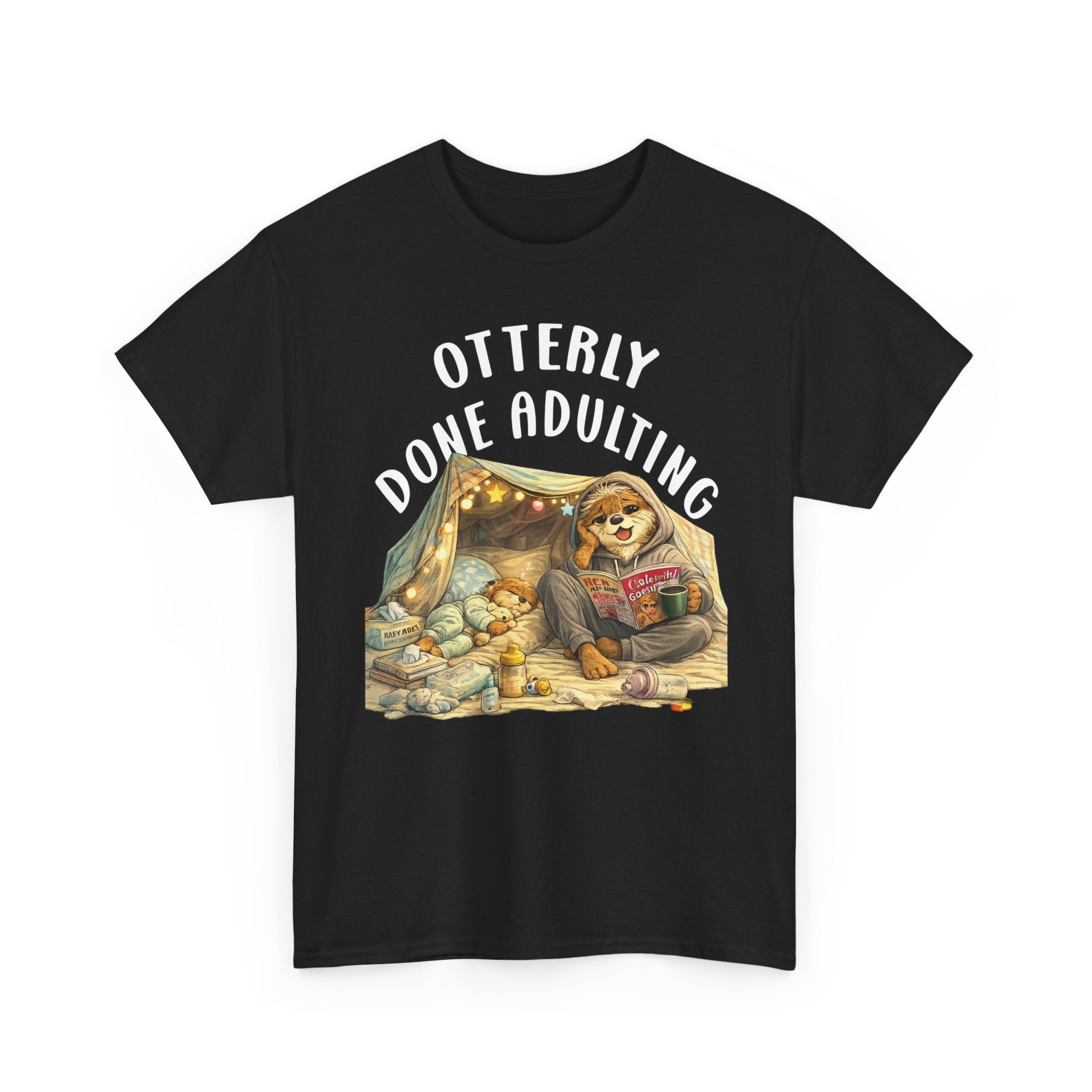 "Otterly Done Adulting" Mom Tee - Otter Series