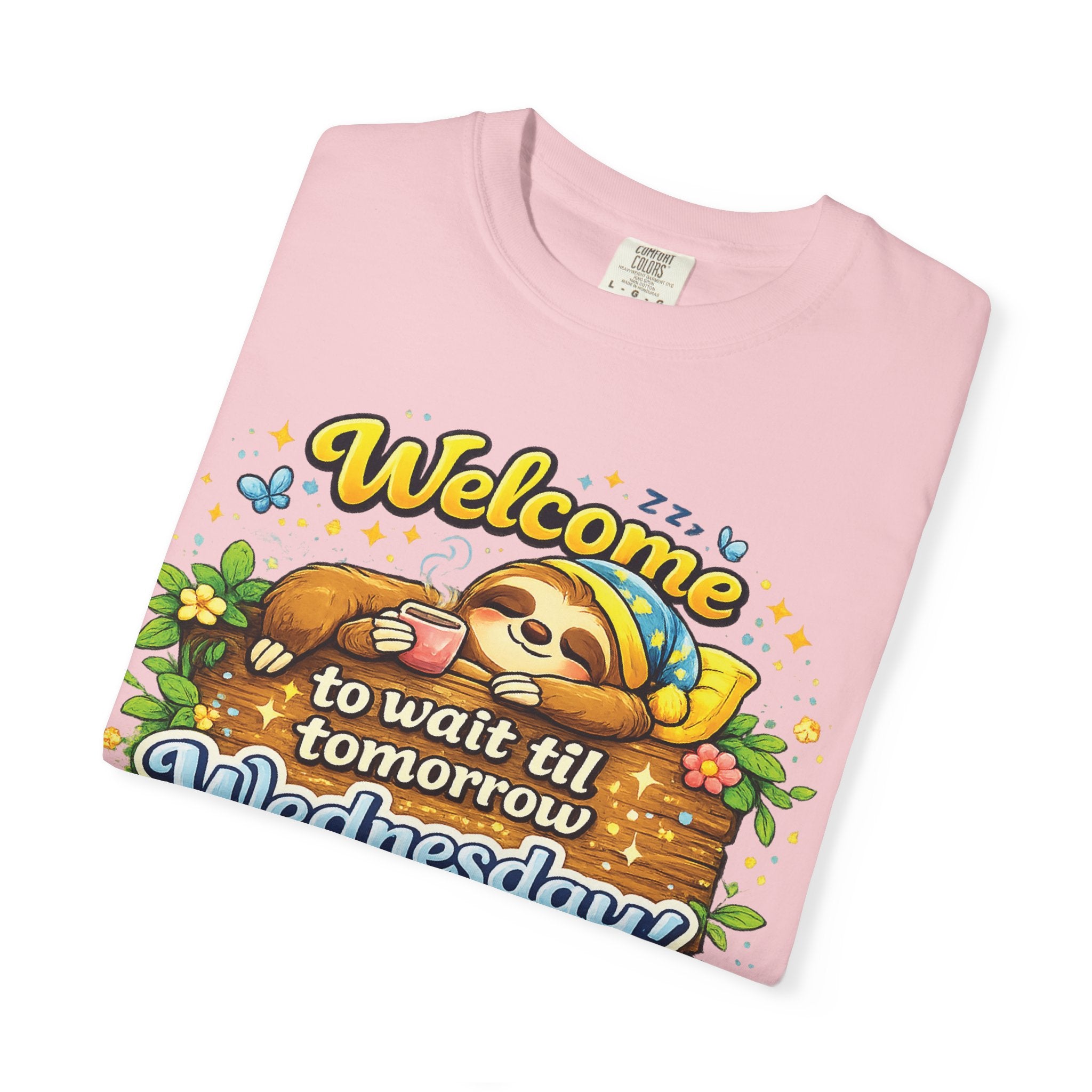 Wednesday - Procrastination Sloth Series T-shirt