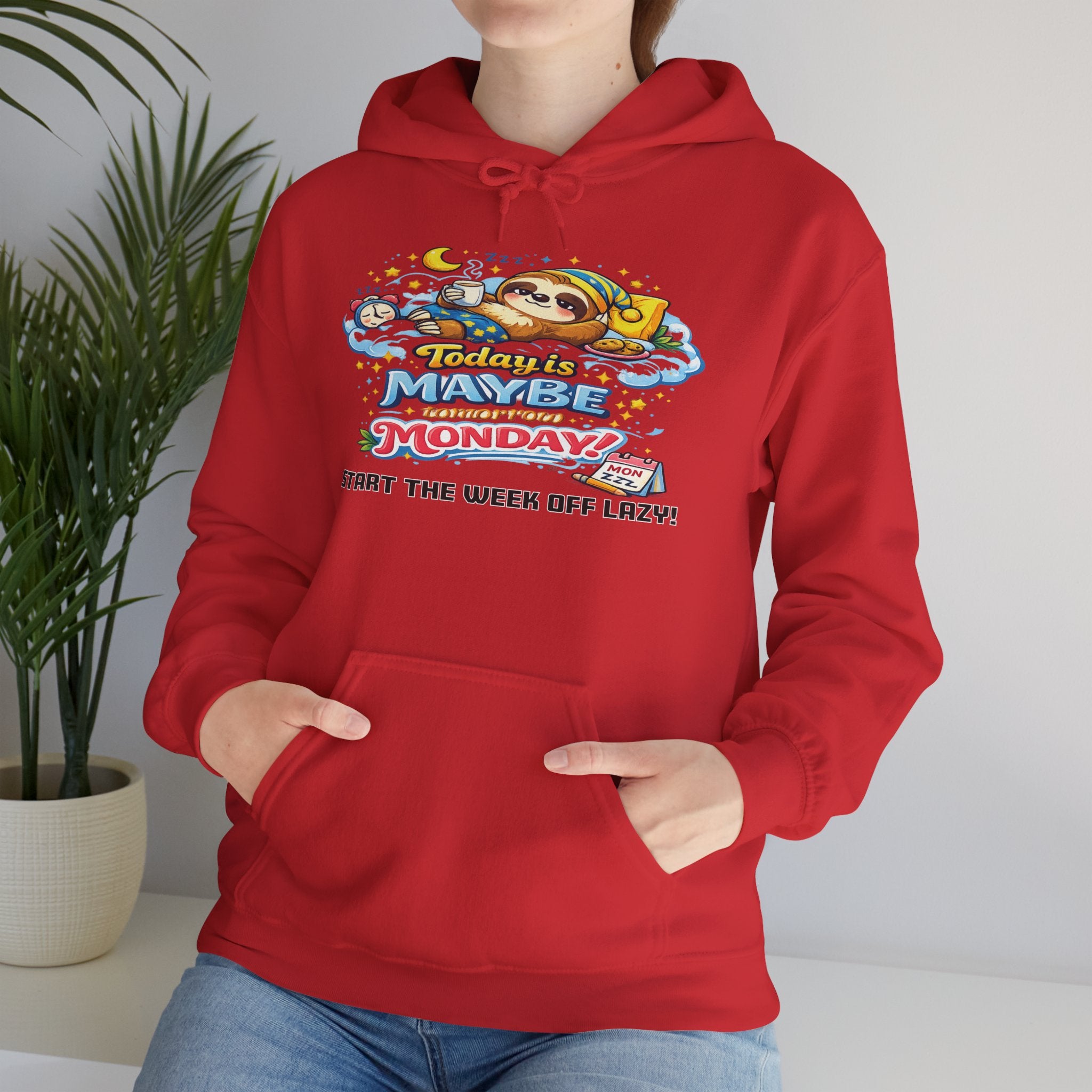 Monday - Procrastination Sloth Series Hoodie