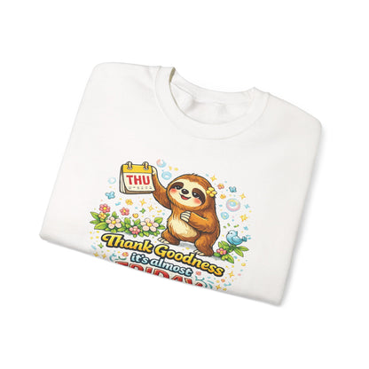 Thursday - Procrastination Sloth Series Sweatshirt