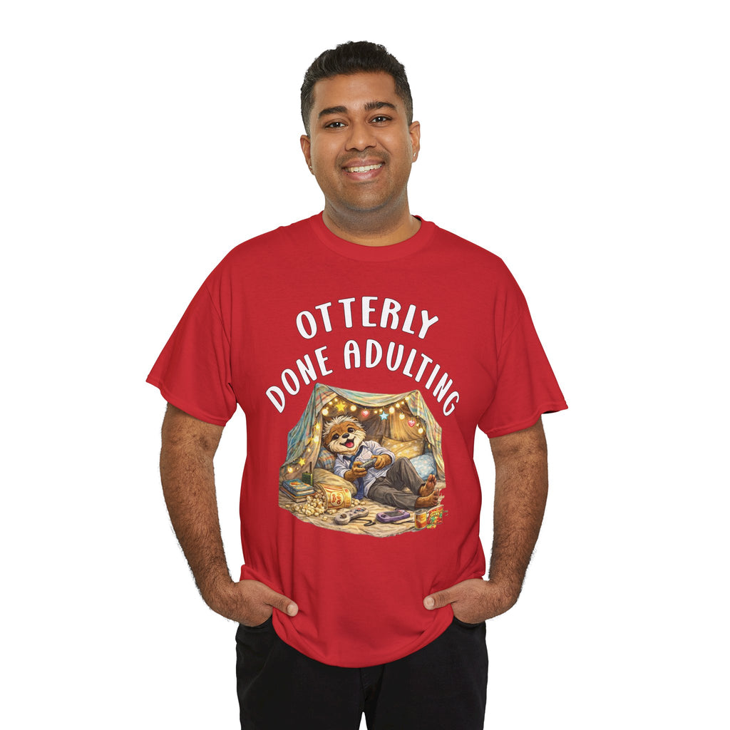 "Otterly Done Adulting" Dad Tee - Otter Series