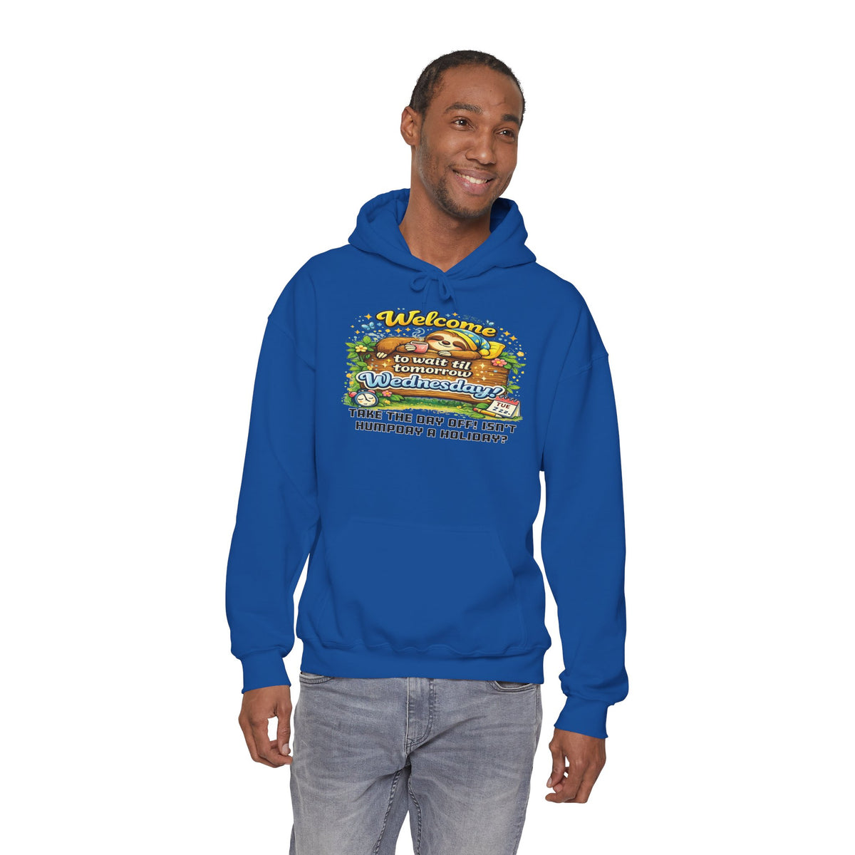 Wednesday - Procrastination Sloth Series Hoodie