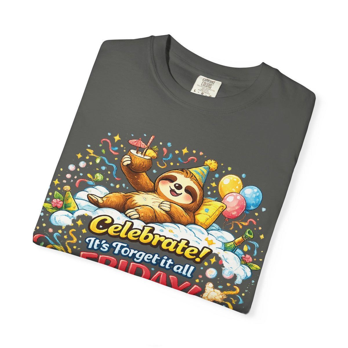Friday - Procrastination Sloth Series T-shirt