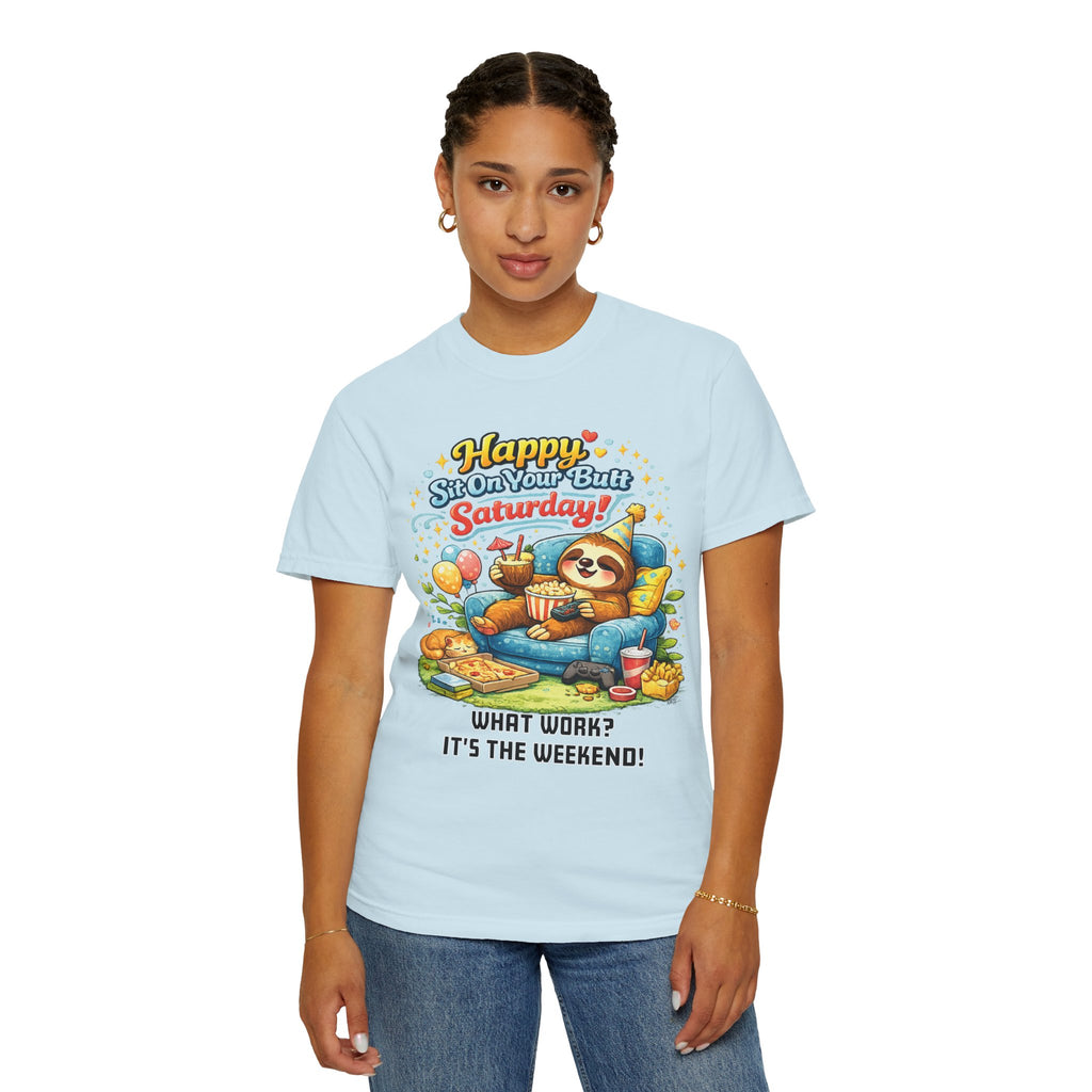 Saturday - Procrastination Sloth Series T-shirt