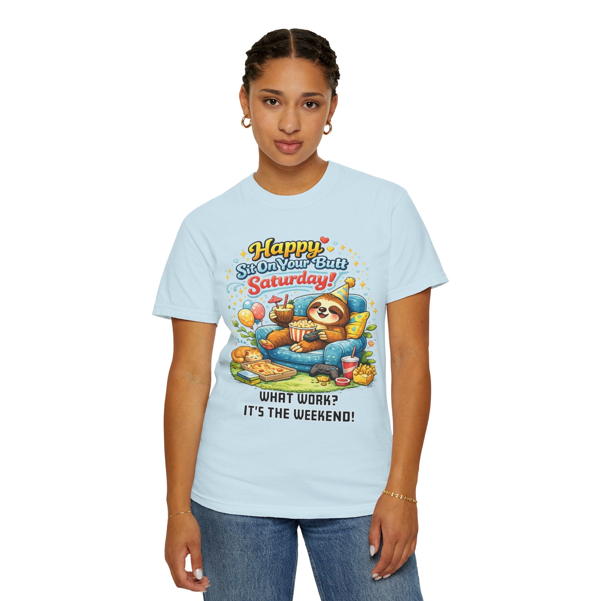Saturday - Procrastination Sloth Series T-shirt