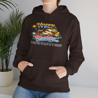 Sunday - Procrastination Sloth Series Hoodie