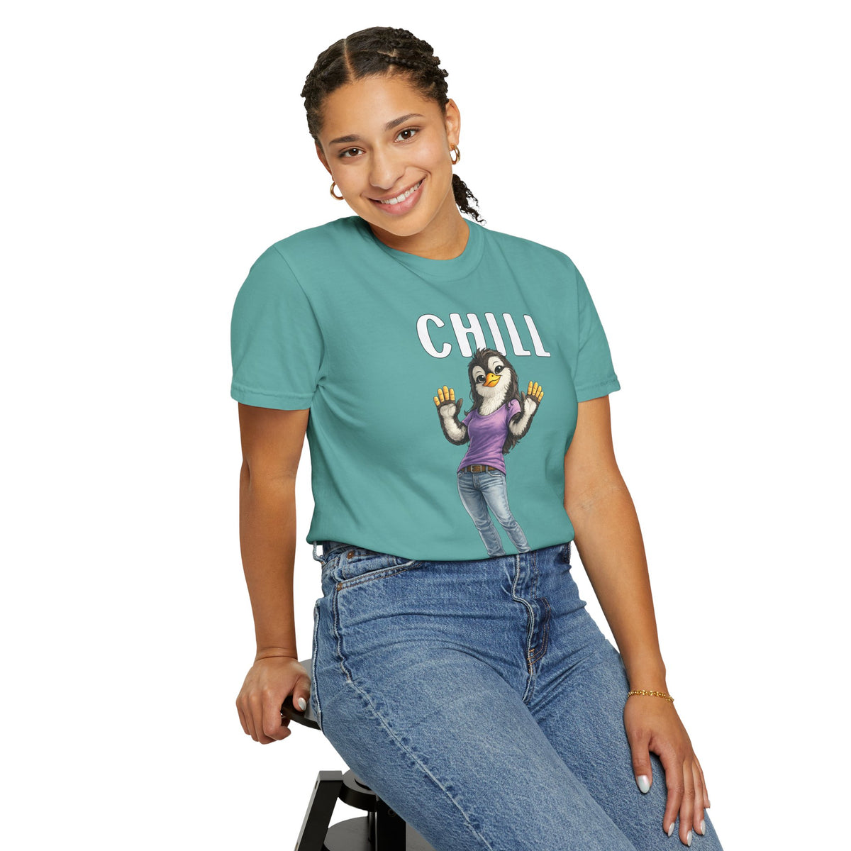 Chill Out Girl T-shirt - Penguin Series