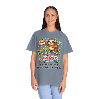 Thursday - Procrastination Sloth Series T-shirt