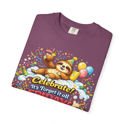 Friday - Procrastination Sloth Series T-shirt