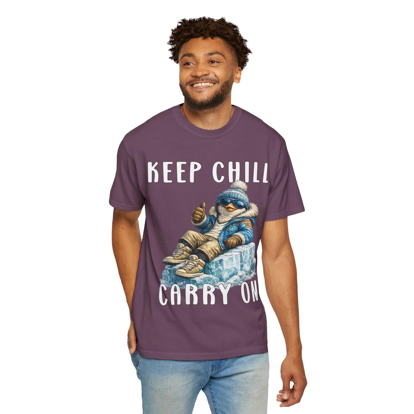 Keep Chill Carry On Boy T-shirt - Penguin Series
