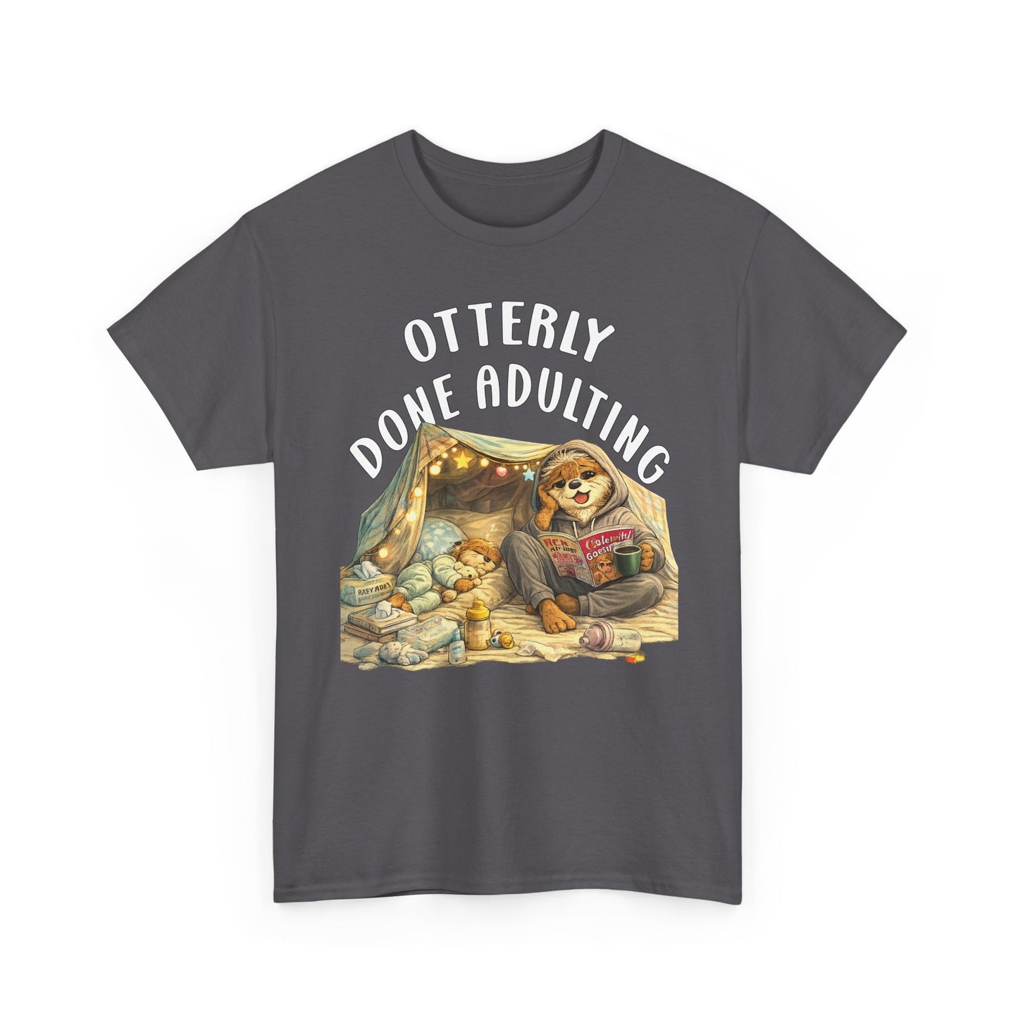 "Otterly Done Adulting" Mom Tee - Otter Series