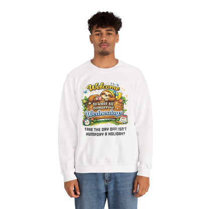 Wednesday - Procrastination Sloth Series Sweatshirt
