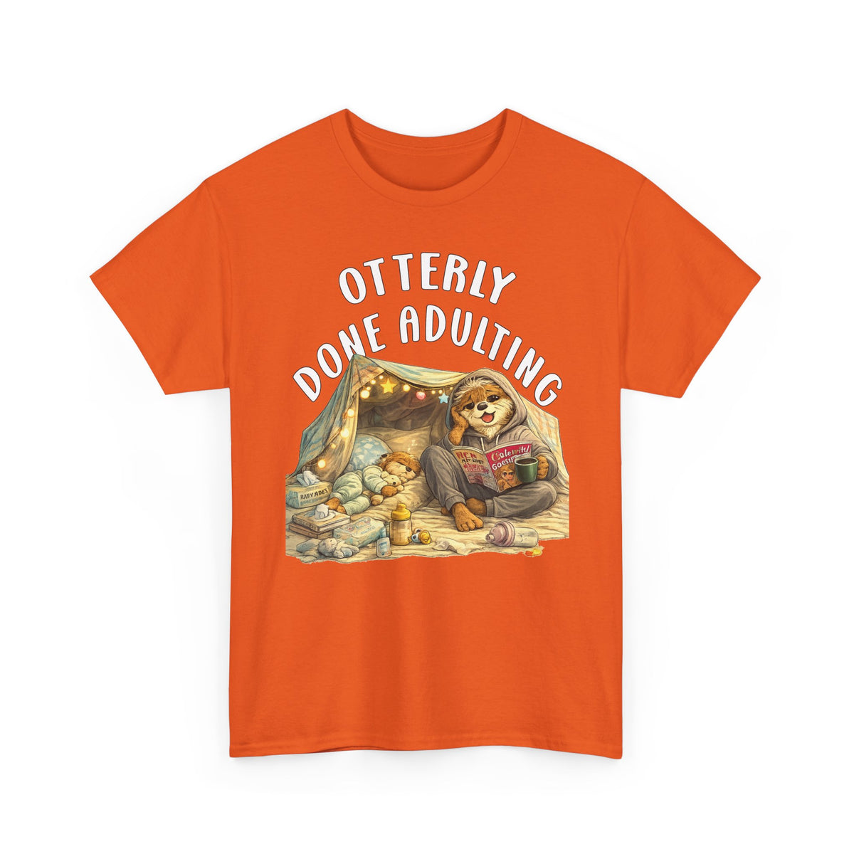 "Otterly Done Adulting" Mom Tee - Otter Series