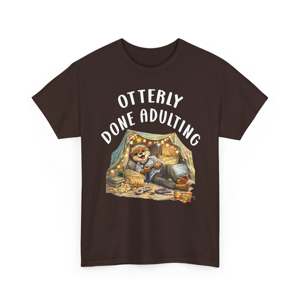 "Otterly Done Adulting" Dad Tee - Otter Series