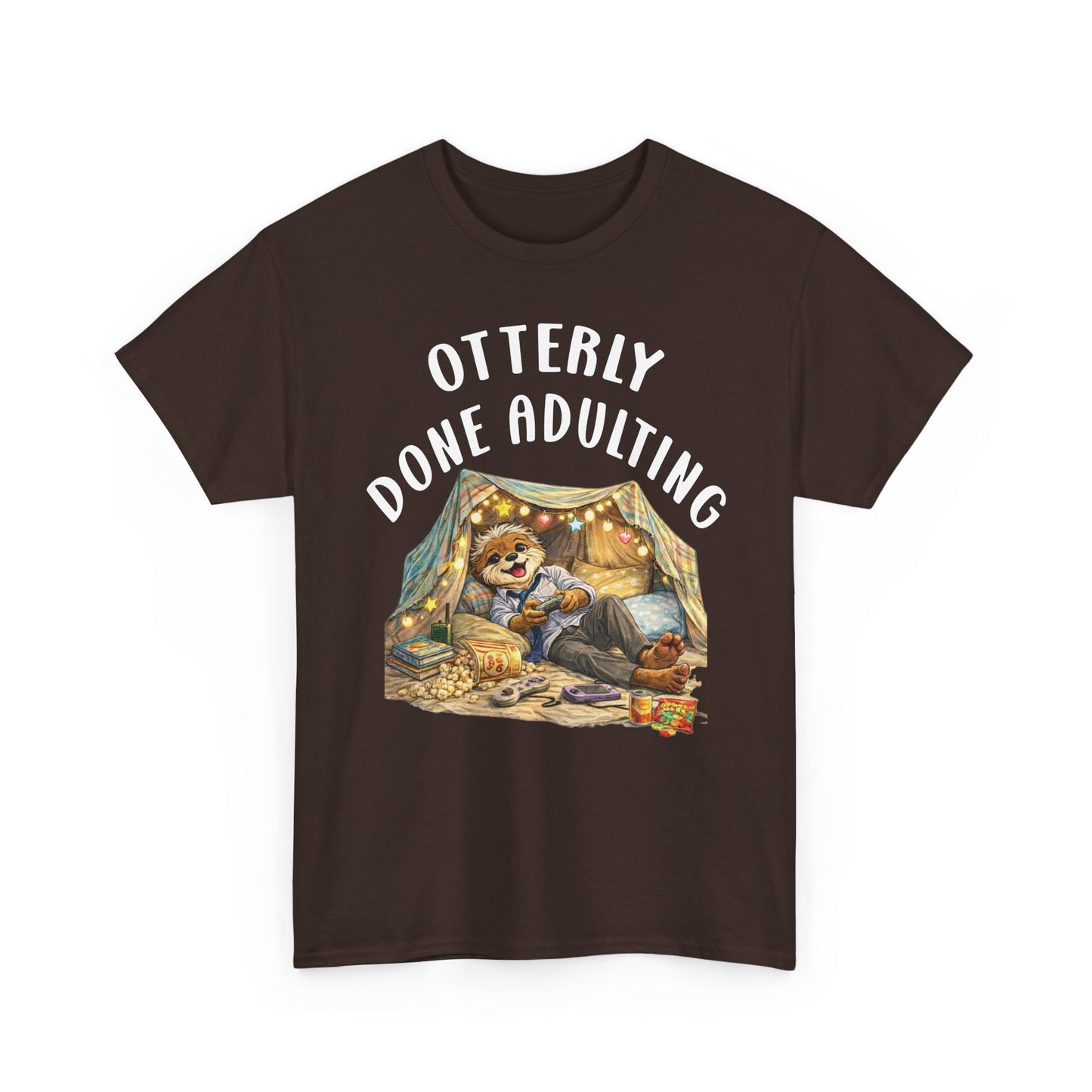 "Otterly Done Adulting" Dad Tee - Otter Series