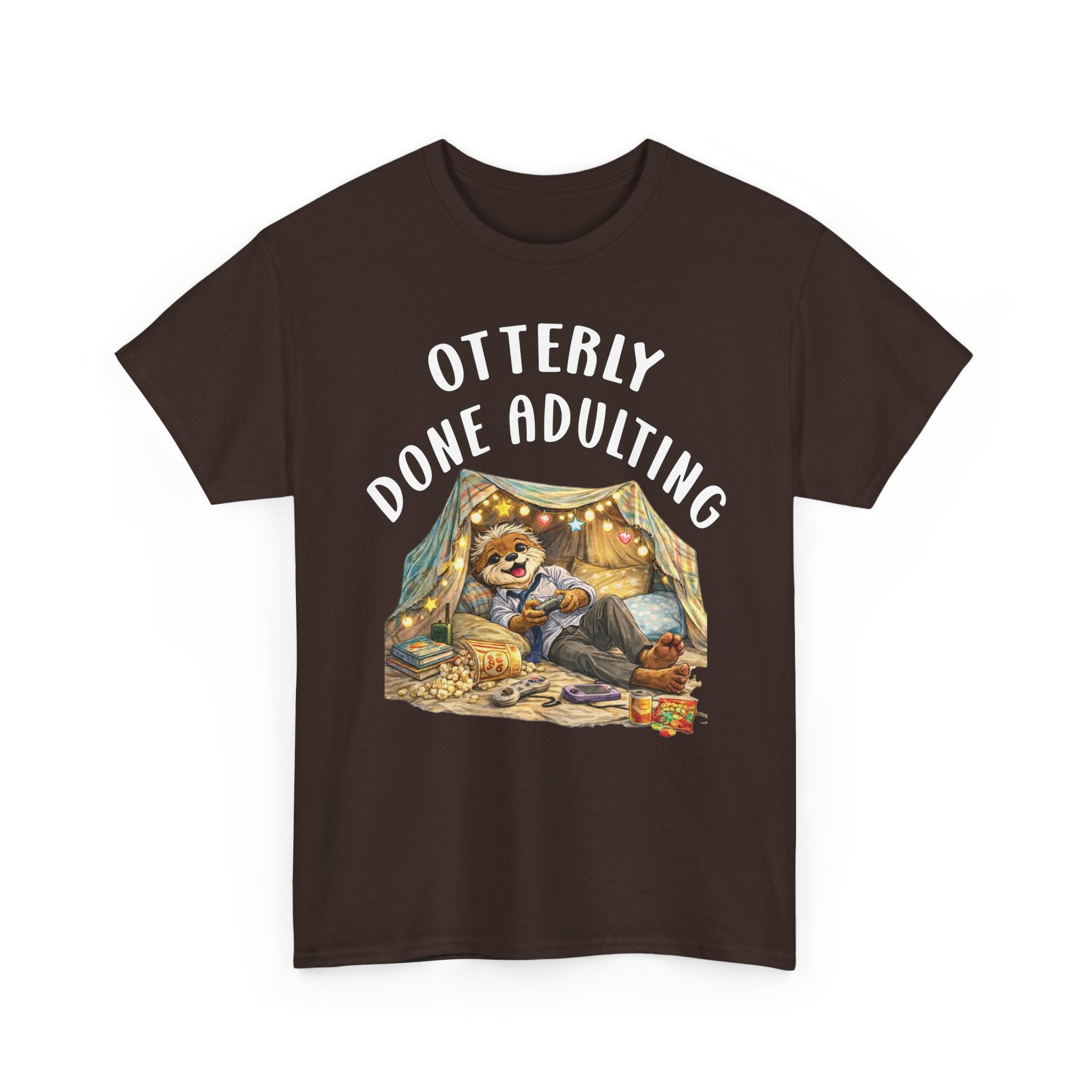 "Otterly Done Adulting" Dad Tee - Otter Series