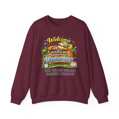 Wednesday - Procrastination Sloth Series Sweatshirt