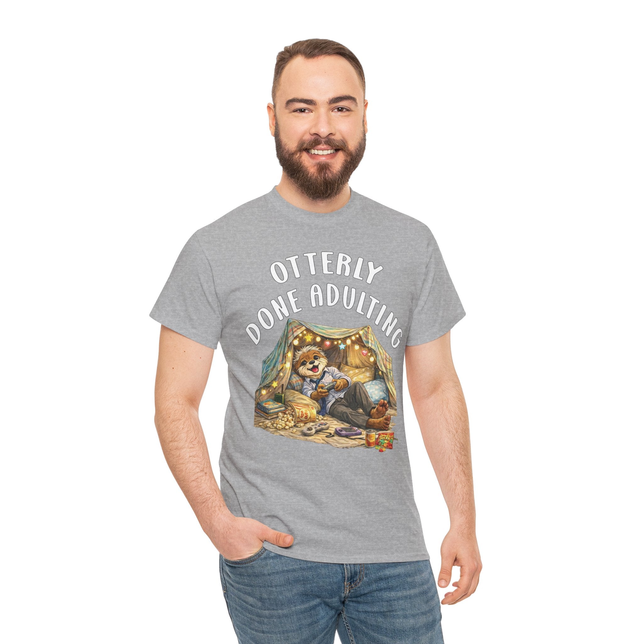 "Otterly Done Adulting" Dad Tee - Otter Series