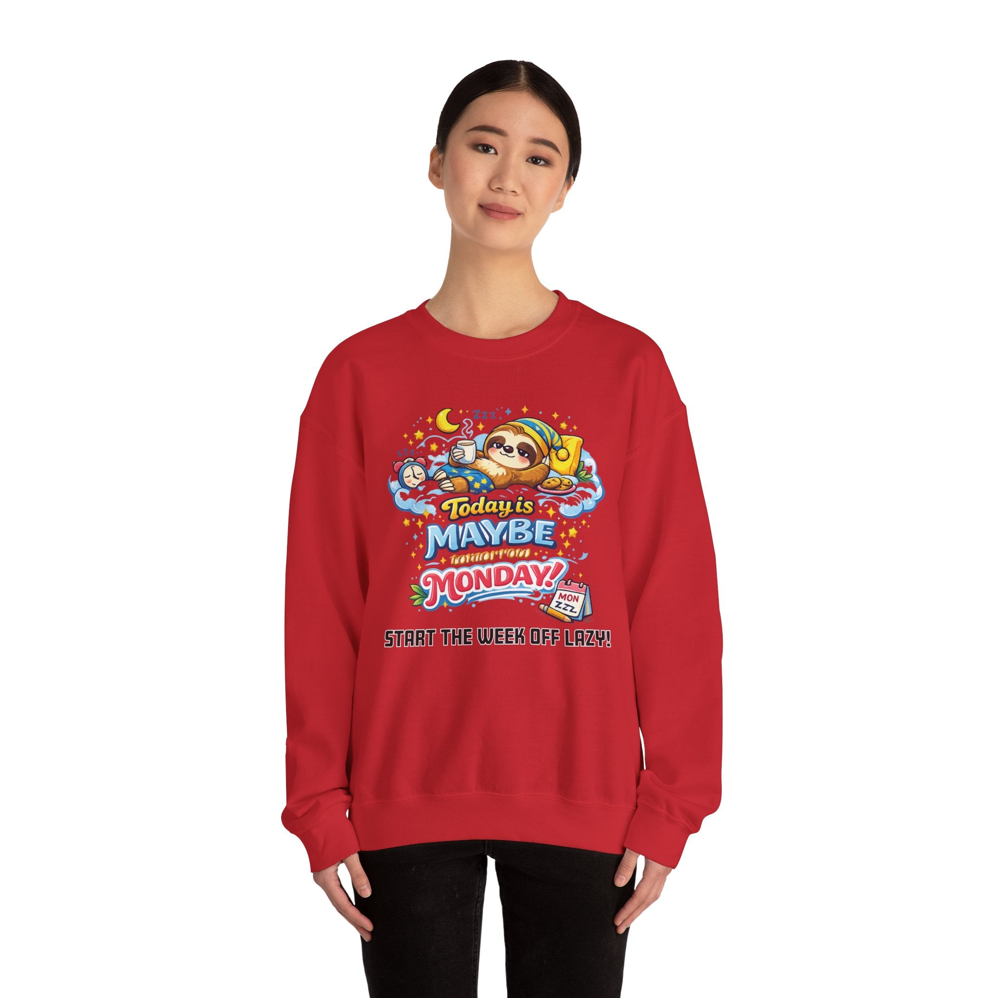 Monday - Procrastination Sloth Series Sweatshirt