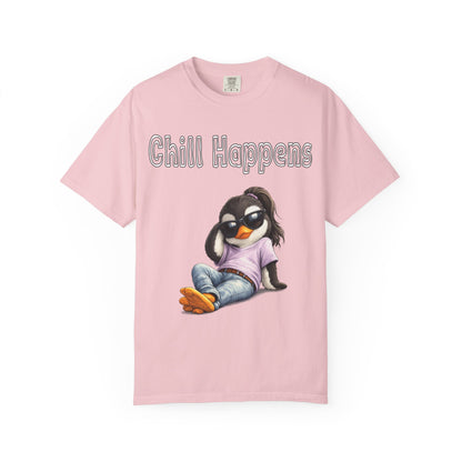 "Chill Happens" T-shirt Penguin Series
