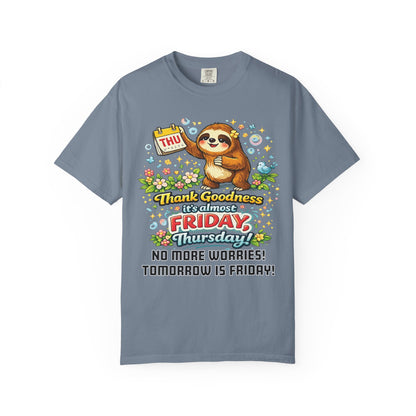 Thursday - Procrastination Sloth Series T-shirt
