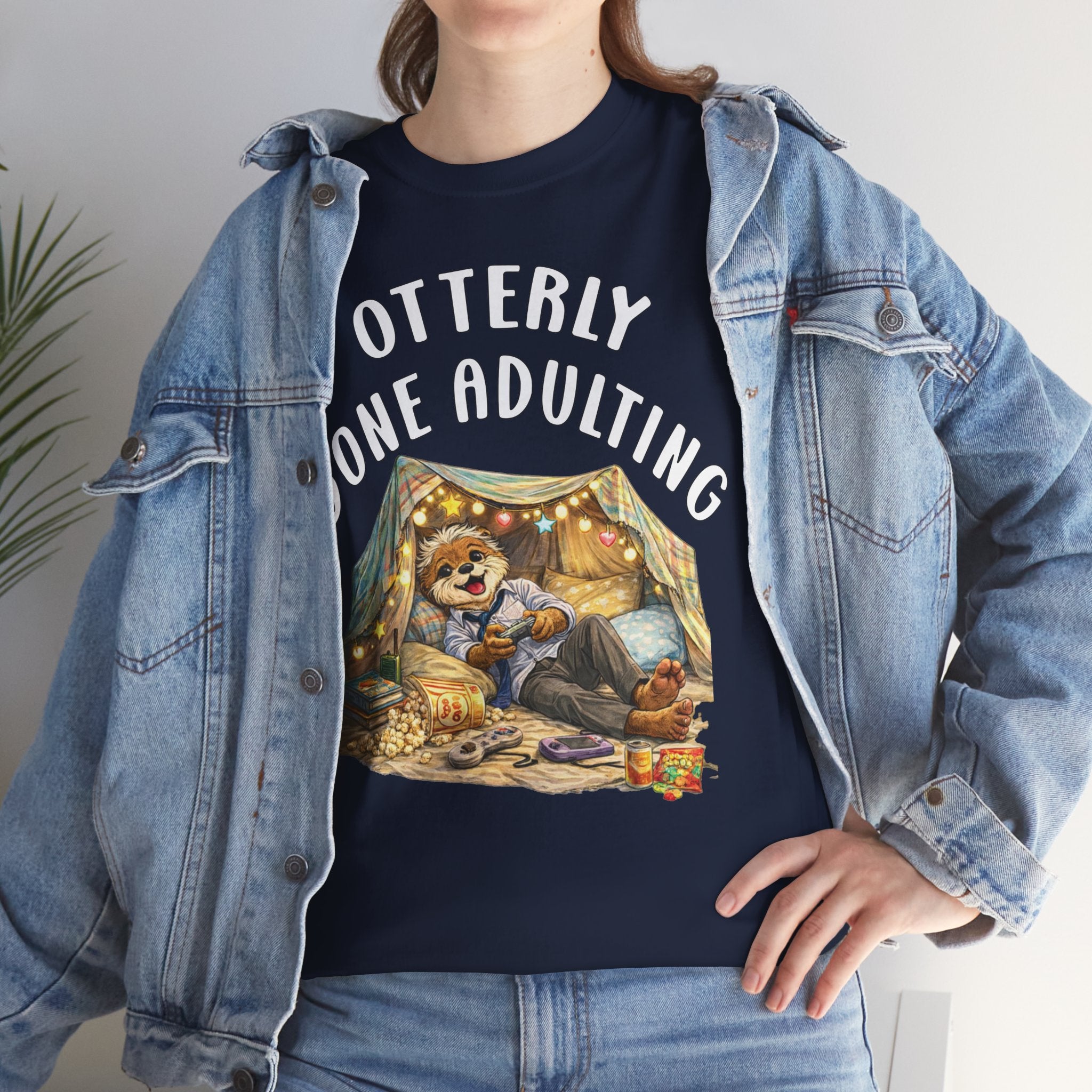 "Otterly Done Adulting" Dad Tee - Otter Series