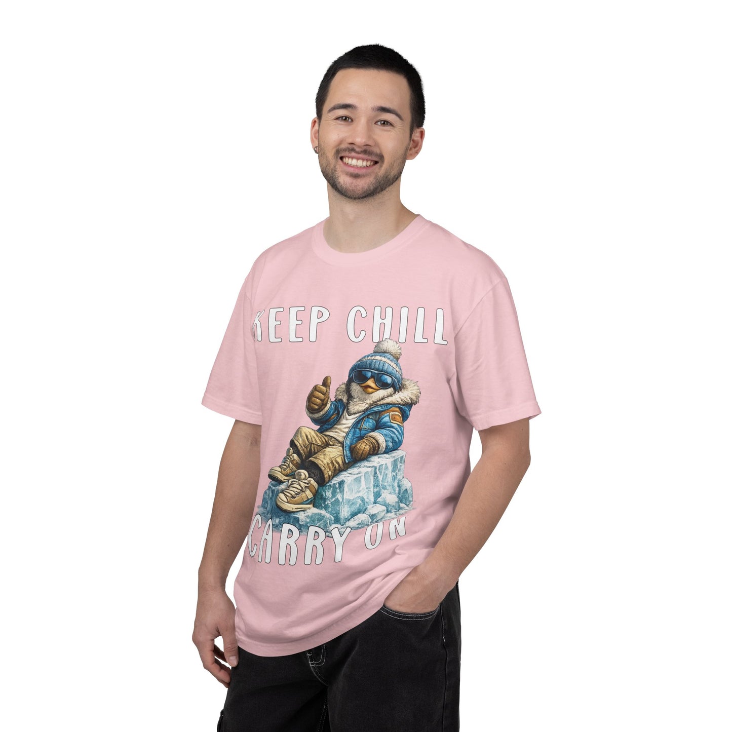 Keep Chill Carry On Boy T-shirt - Penguin Series