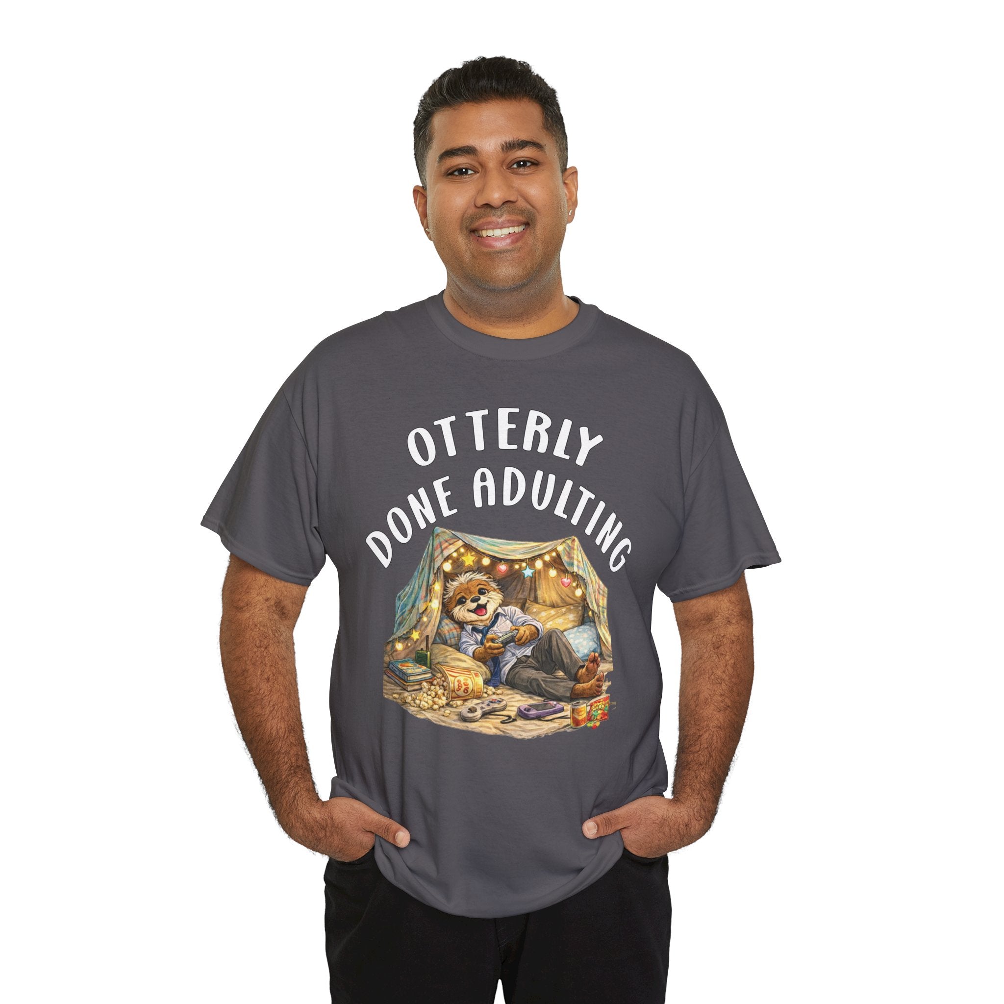 "Otterly Done Adulting" Dad Tee - Otter Series